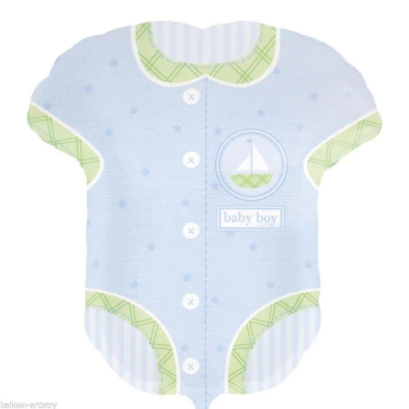 28" Foil Balloon - Baby Boy Onesie, Super Shape