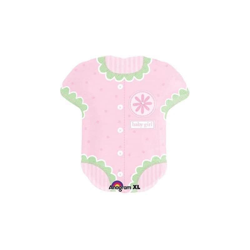 28" Foil Balloon - Baby Girl Onesie, Super Shape