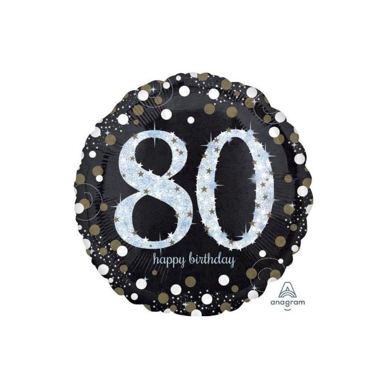 28" SS 80 Holo Sparkling Birthday Foil