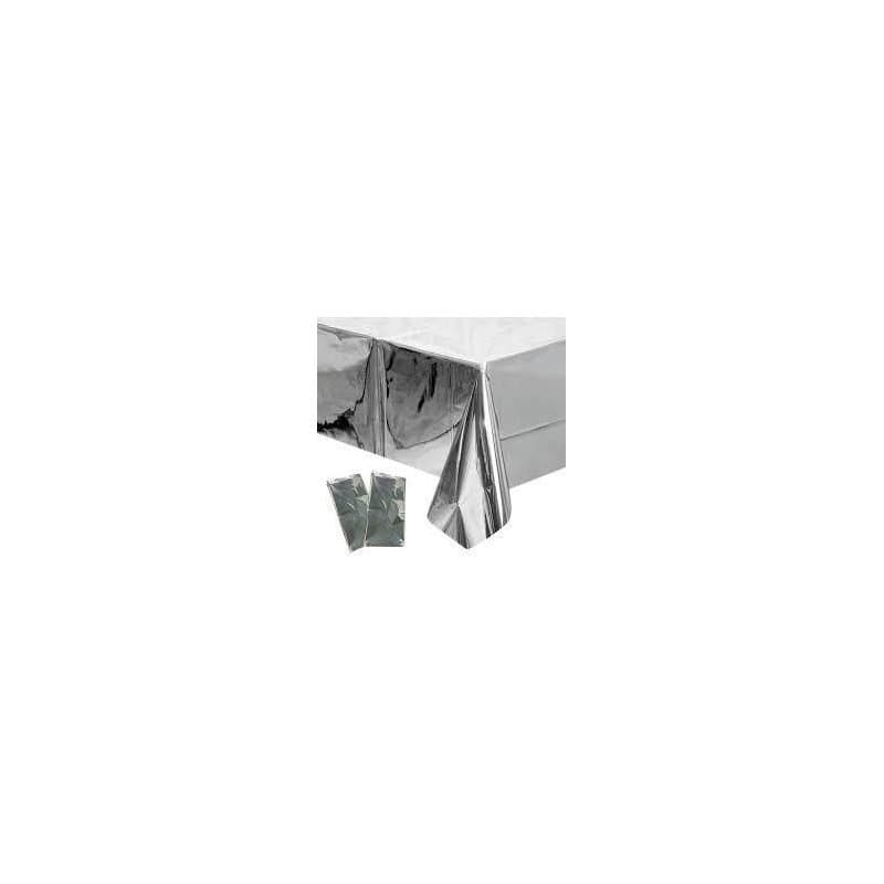 29" ×168" Silver Metallic Table Skirt