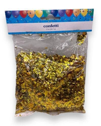 Confetti - Foil Shreds, Gold, 2oz
