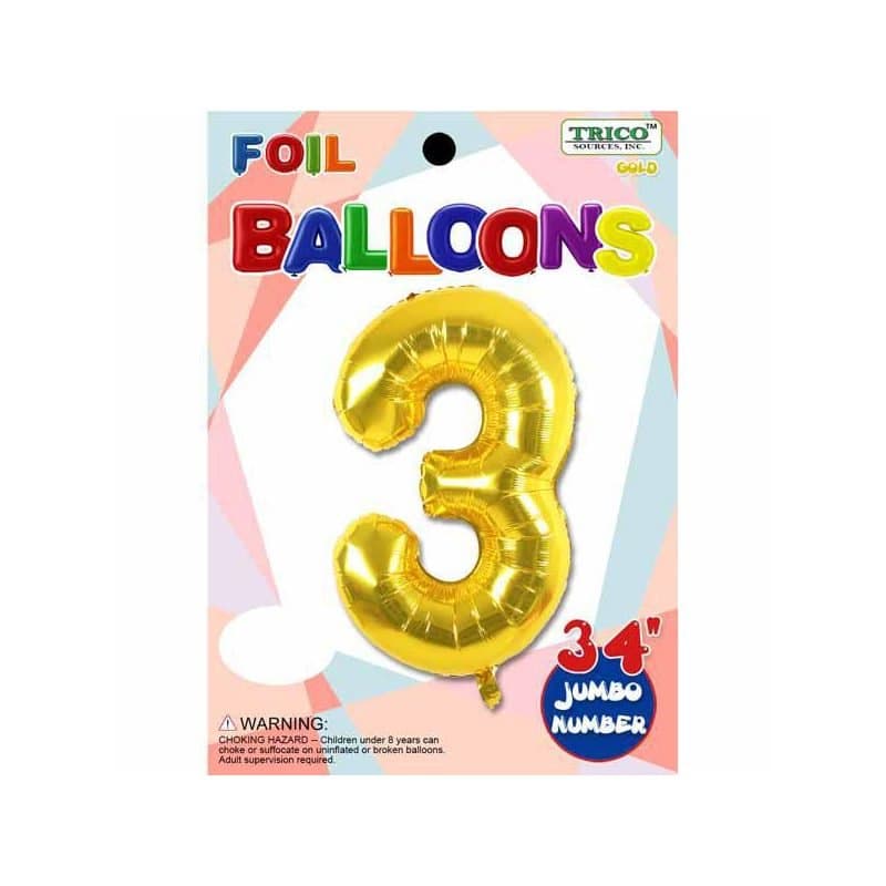 "3" 34" SS Gold Foil