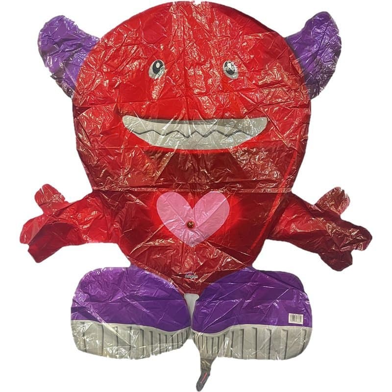 30" Foil Balloon - Love Monster with Light Up Heart, Super Shape