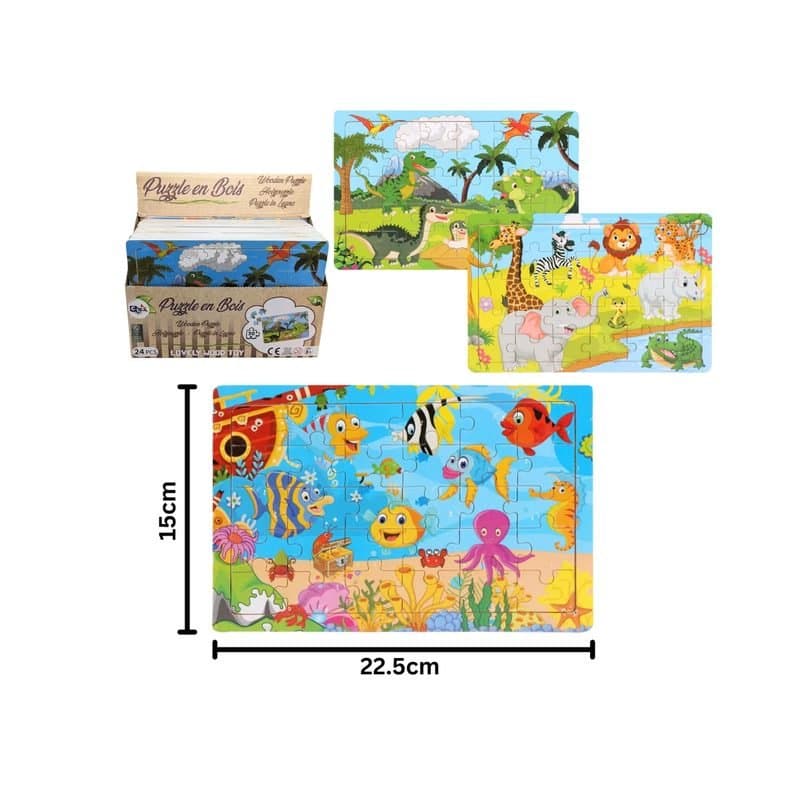 30pcs Wooden Puzzle