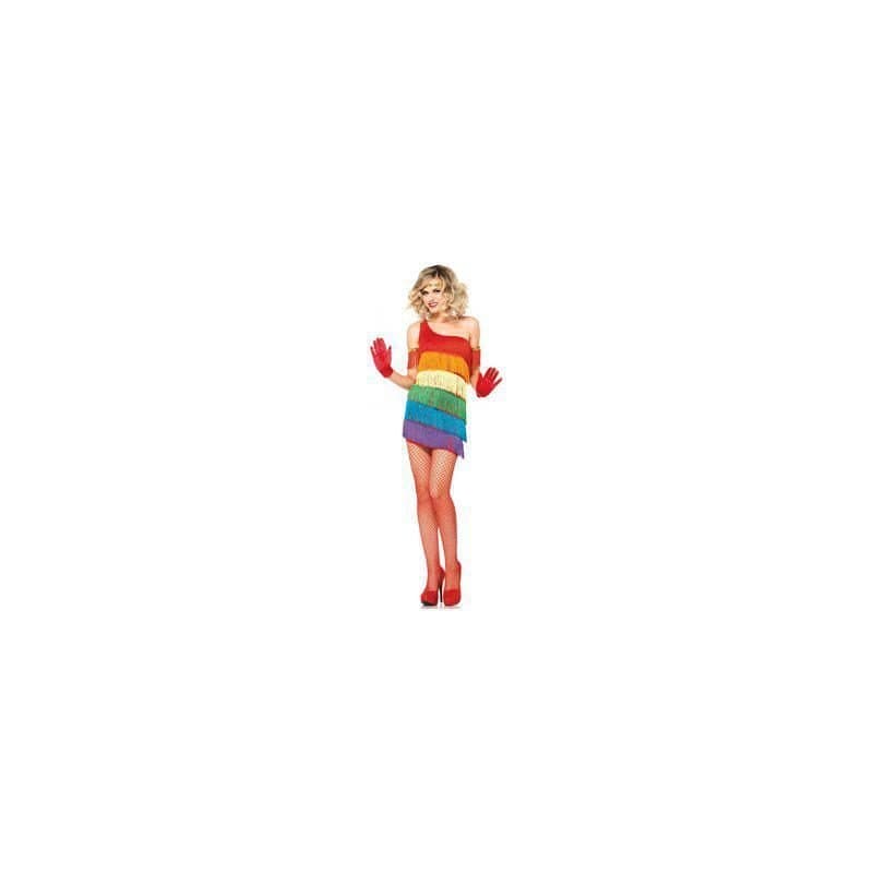 327 / Rainbow Flapper- Adult Costume (X-Large)