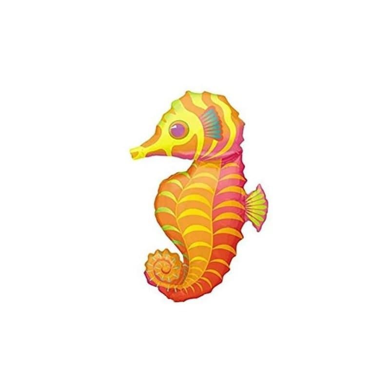 35" Foil Balloon - Sea Horse, Super Shape