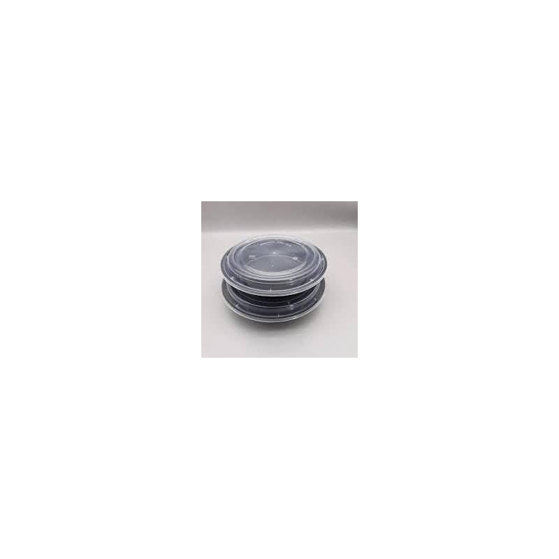 37oz Food Container - Round - 6pk Black or White