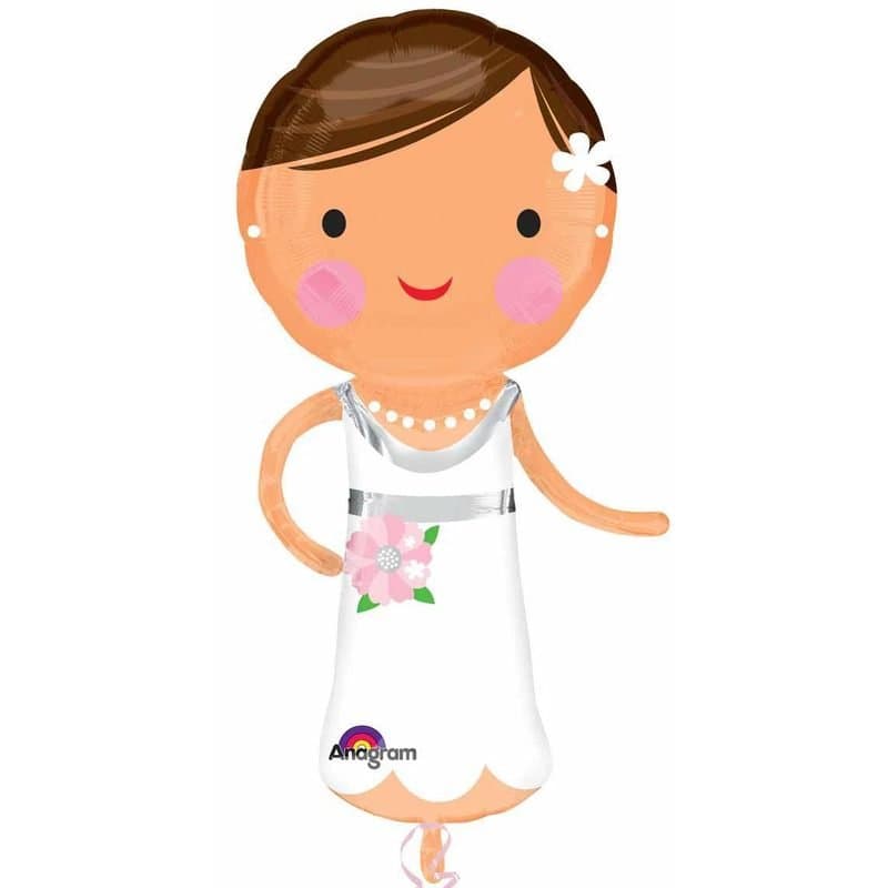 40" Foil Balloon - Bride, Bridal Shower/Wedding, Super Shape
