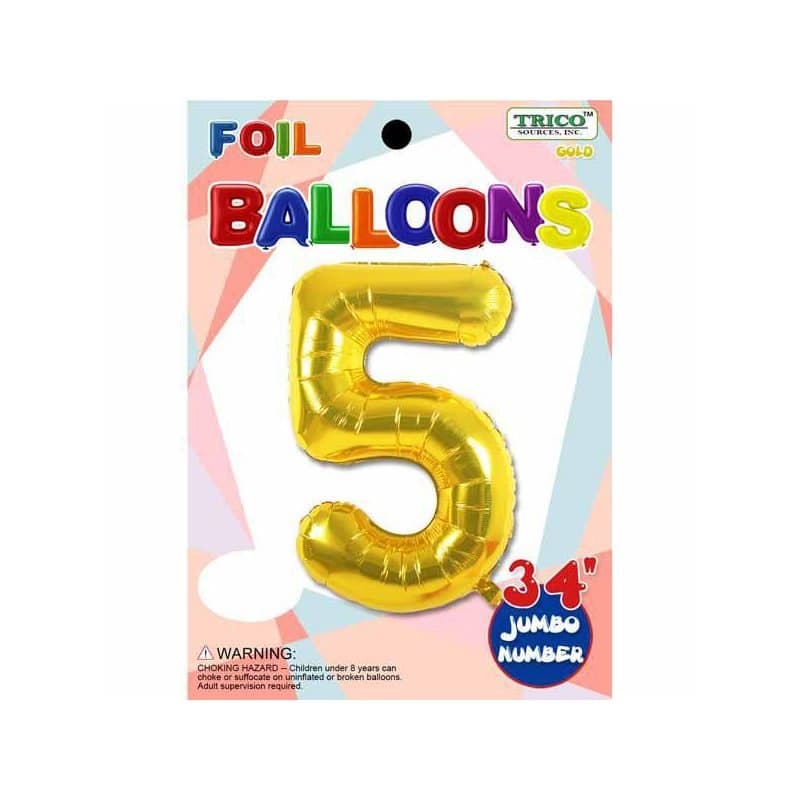 "5" 34" SS Gold Foil