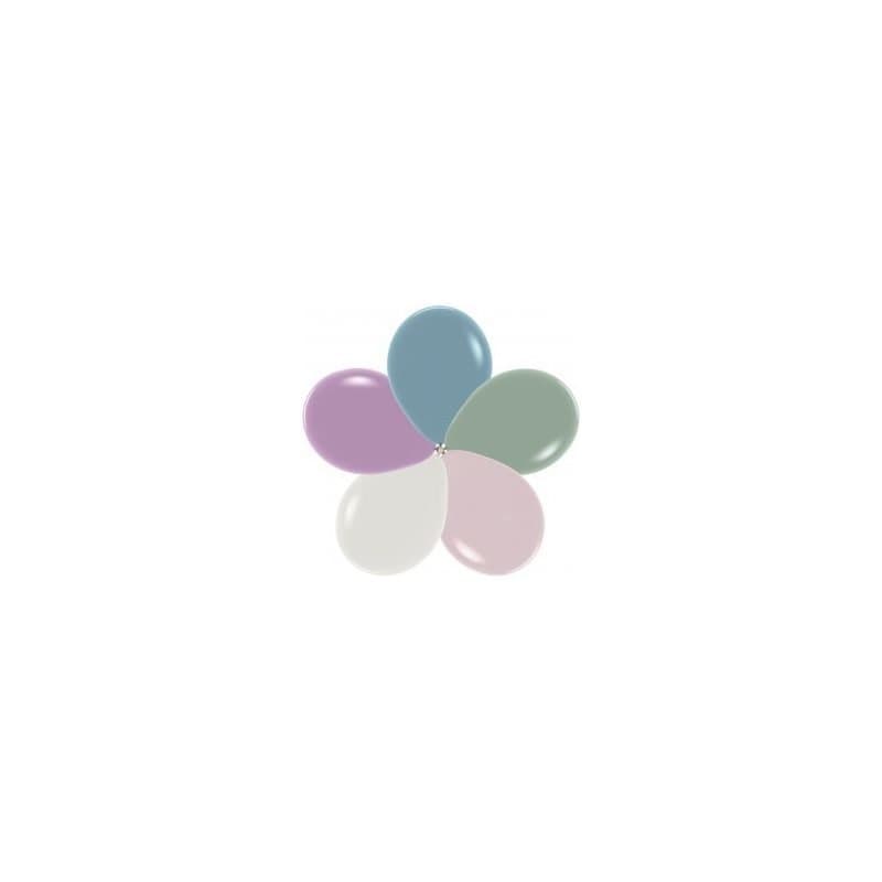 5" Pastel Dusk Assortment 50 Ct
