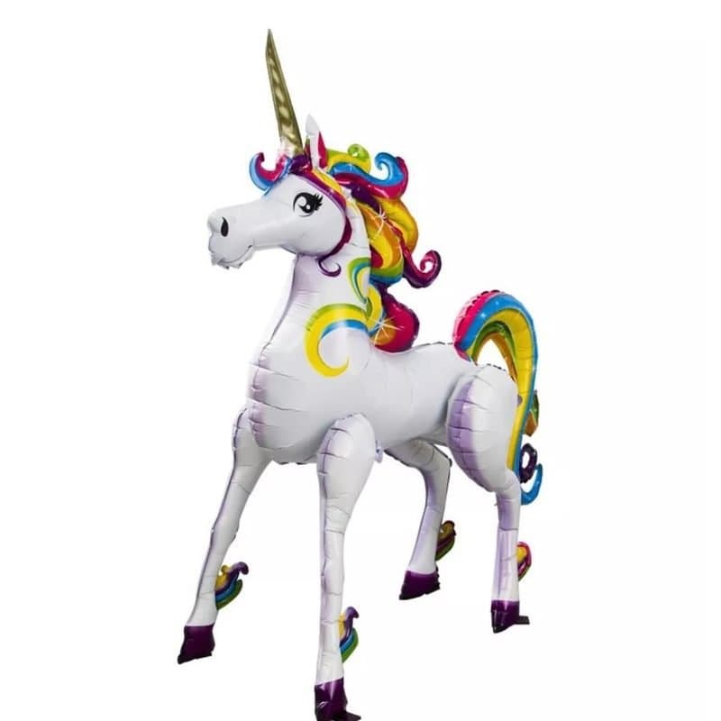 50.4" Foil Balloon - Unicorn, Air Walker, My Size Balloon, 50.4" x 47.6"