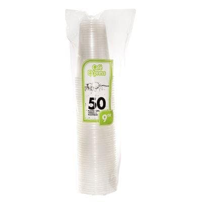 9oz Plastic Cups Clear 50ct