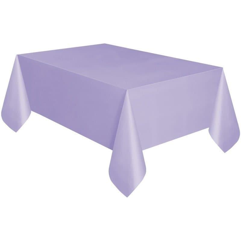 54"×108" Rect. Plastic Table Cover Lavender