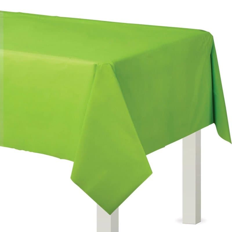54"×108" Rect. Plastic Tablecover Lime Green