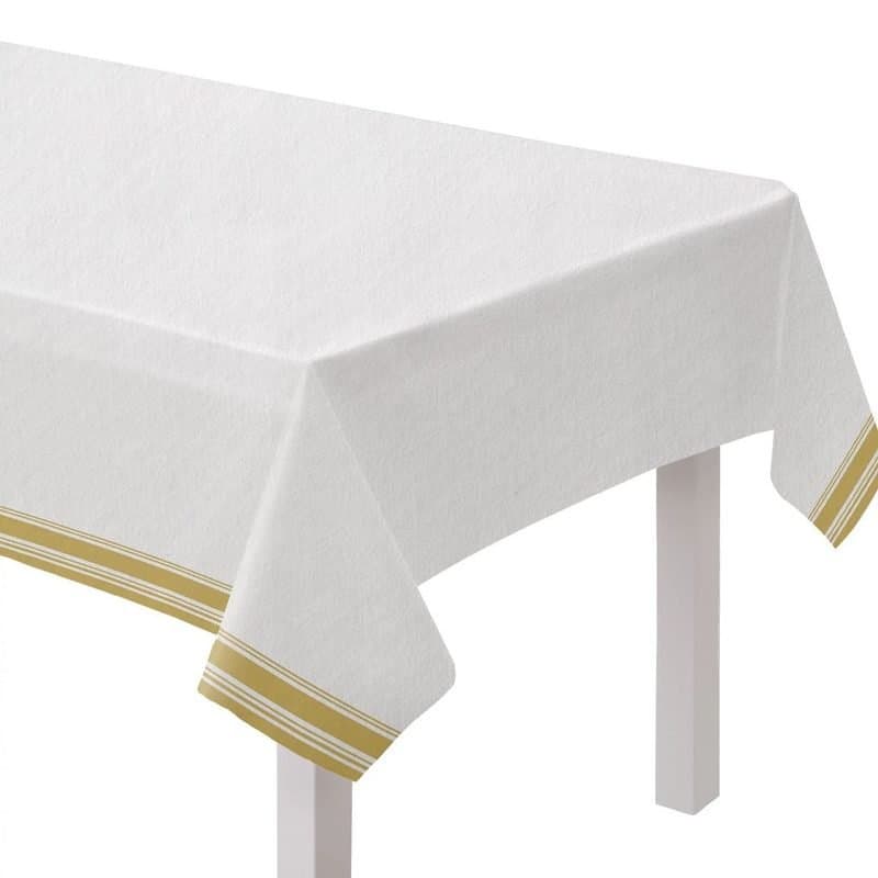 54"x102" Airlaid Table Cover - Gold