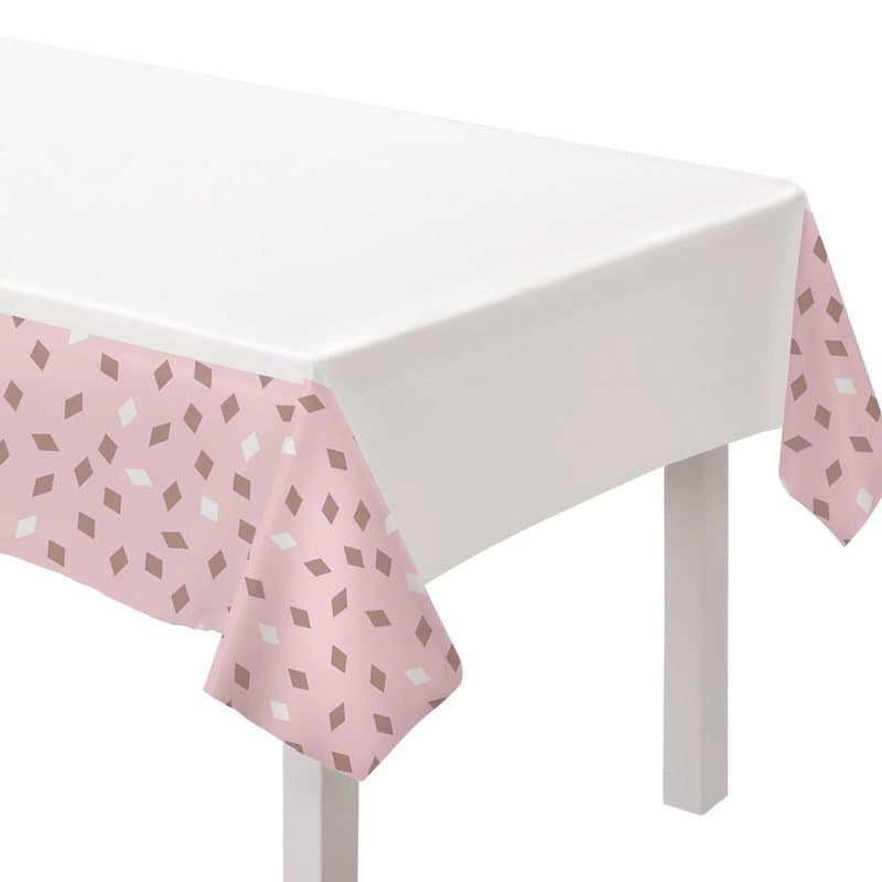 54"x102" Blush Plastic Tablecover