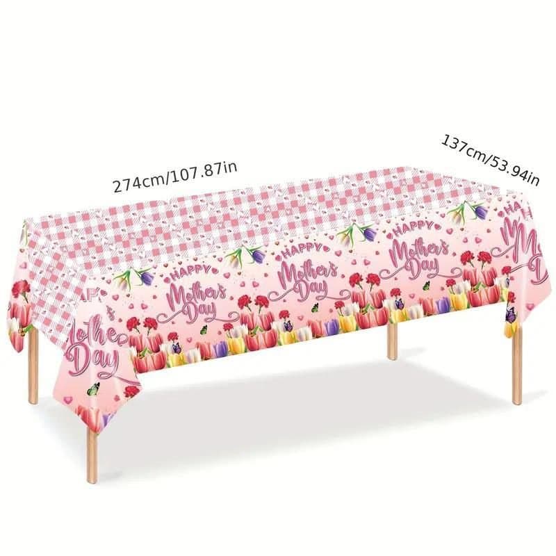 54"x108" Mothers Day Tulips Table Cover