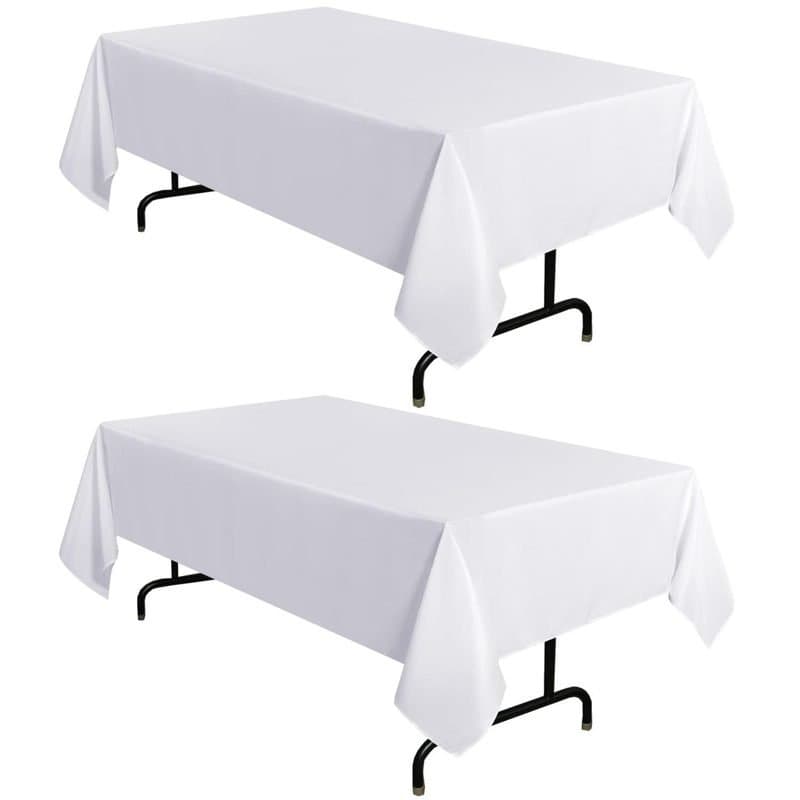 54x108 Rectangular Plastic Table Cover - Ivory