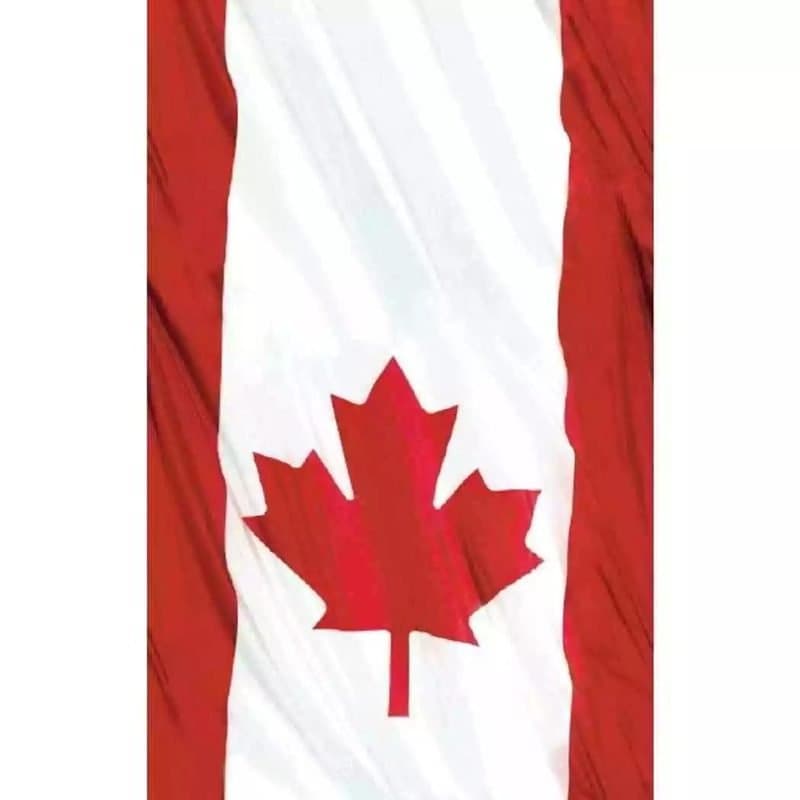 54"x96" Waiving Canadian Flag Plastic Table Cover