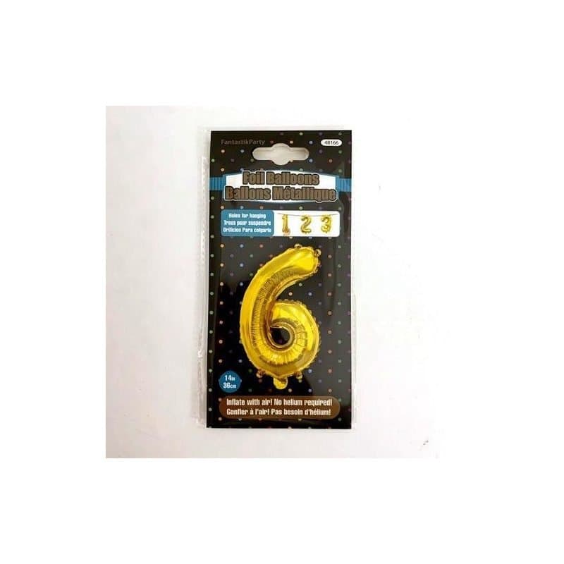 "6" 14" Gold Foil Air Filled