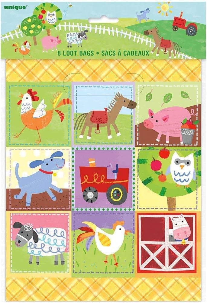 Loot Bags - Animals 8ct