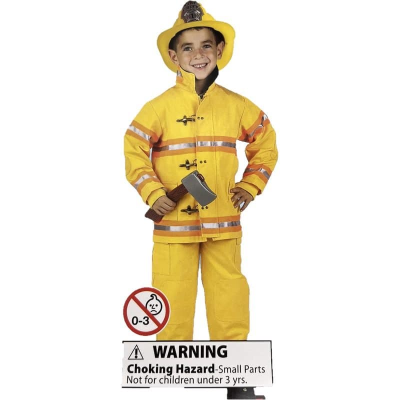62 / JR. Firefighter - Kids Costume (Size 4-6)