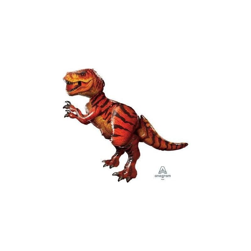 68" Foil Balloon - T-Rex JURASSIC WORLD, Air Walker, Super Shape, 68" x 61"