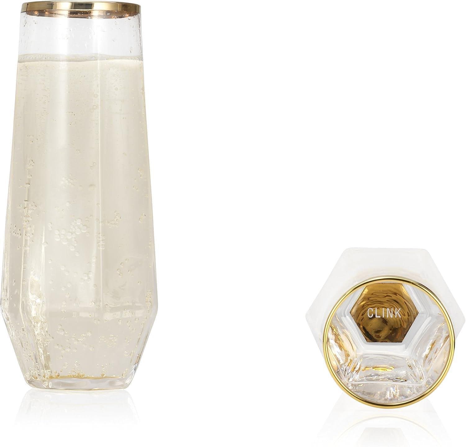 6oz Stemless Glasses - Set of 2