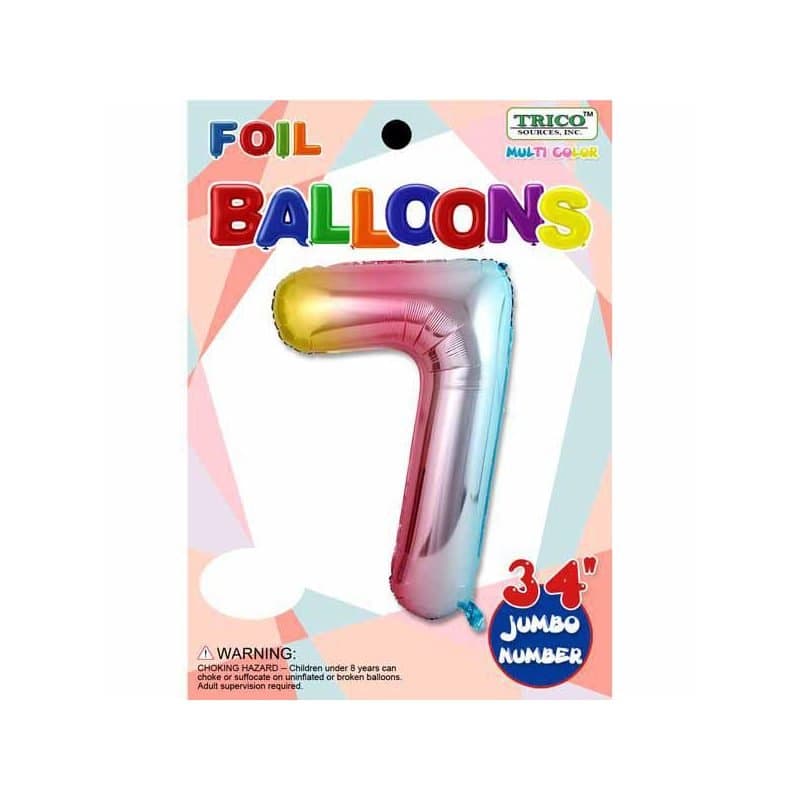 "7" 34" SS Rainbow Foil