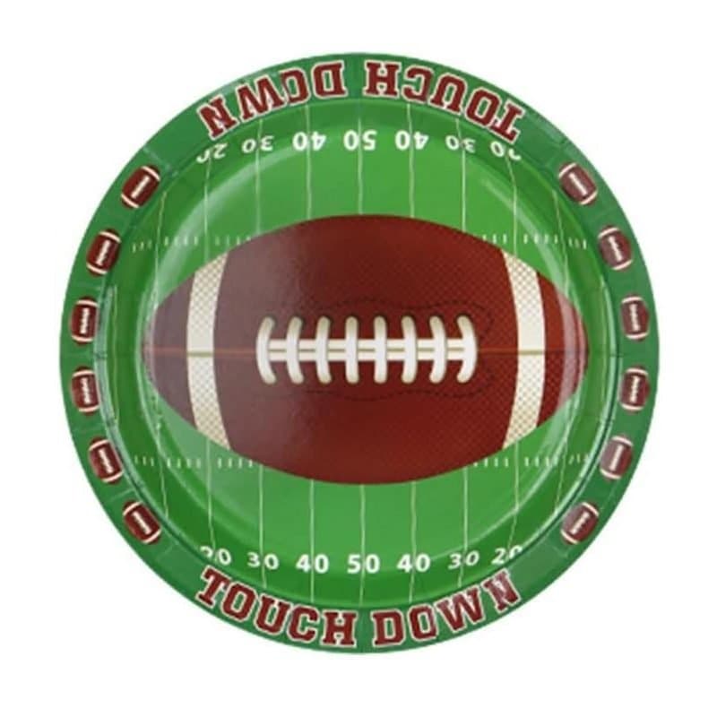7" Football Paper Plates 8ct