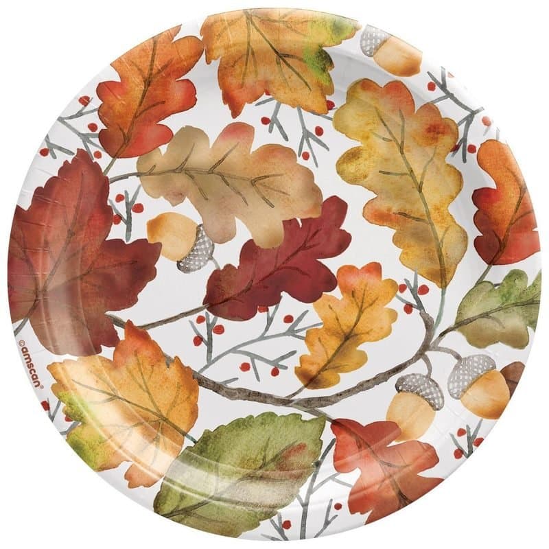 7" Natures Harvest Paper Plates 8ct