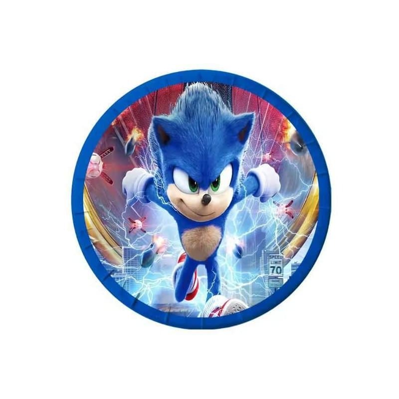 7" Paper Plate - Sonic the Hedgehog,10ct.