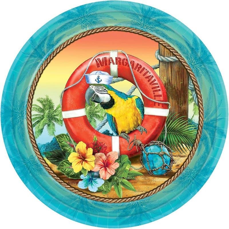 7" Paper Plates Margaritaville 18ct