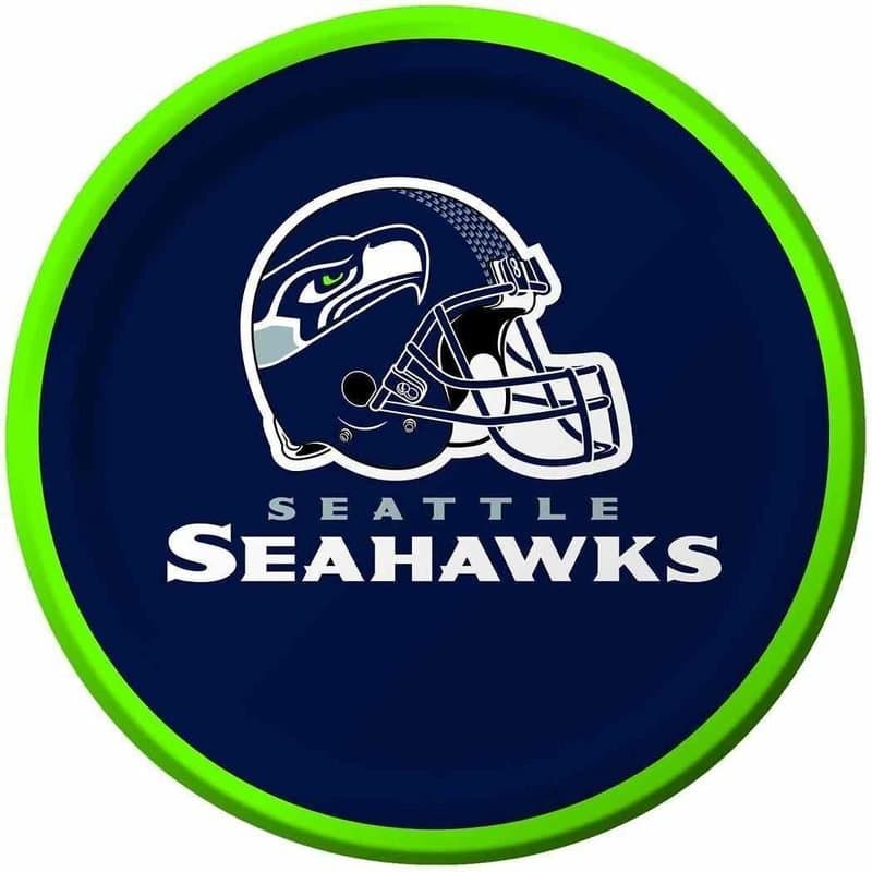 7" Seattle Seahawaks Paper Plate 8ct