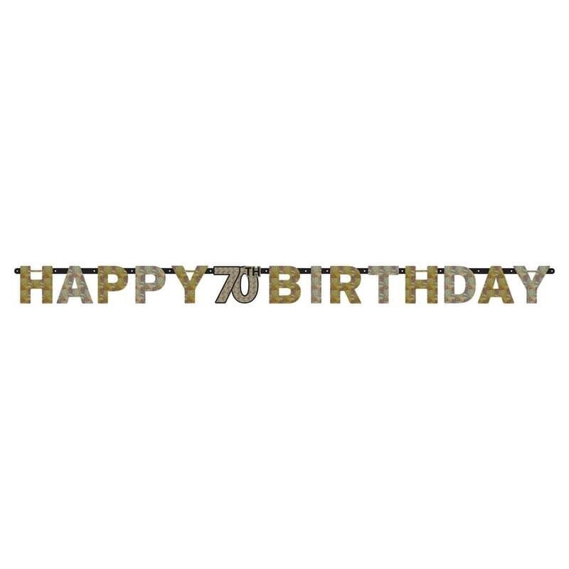 70th Birthday Letter Banner /7 Ft