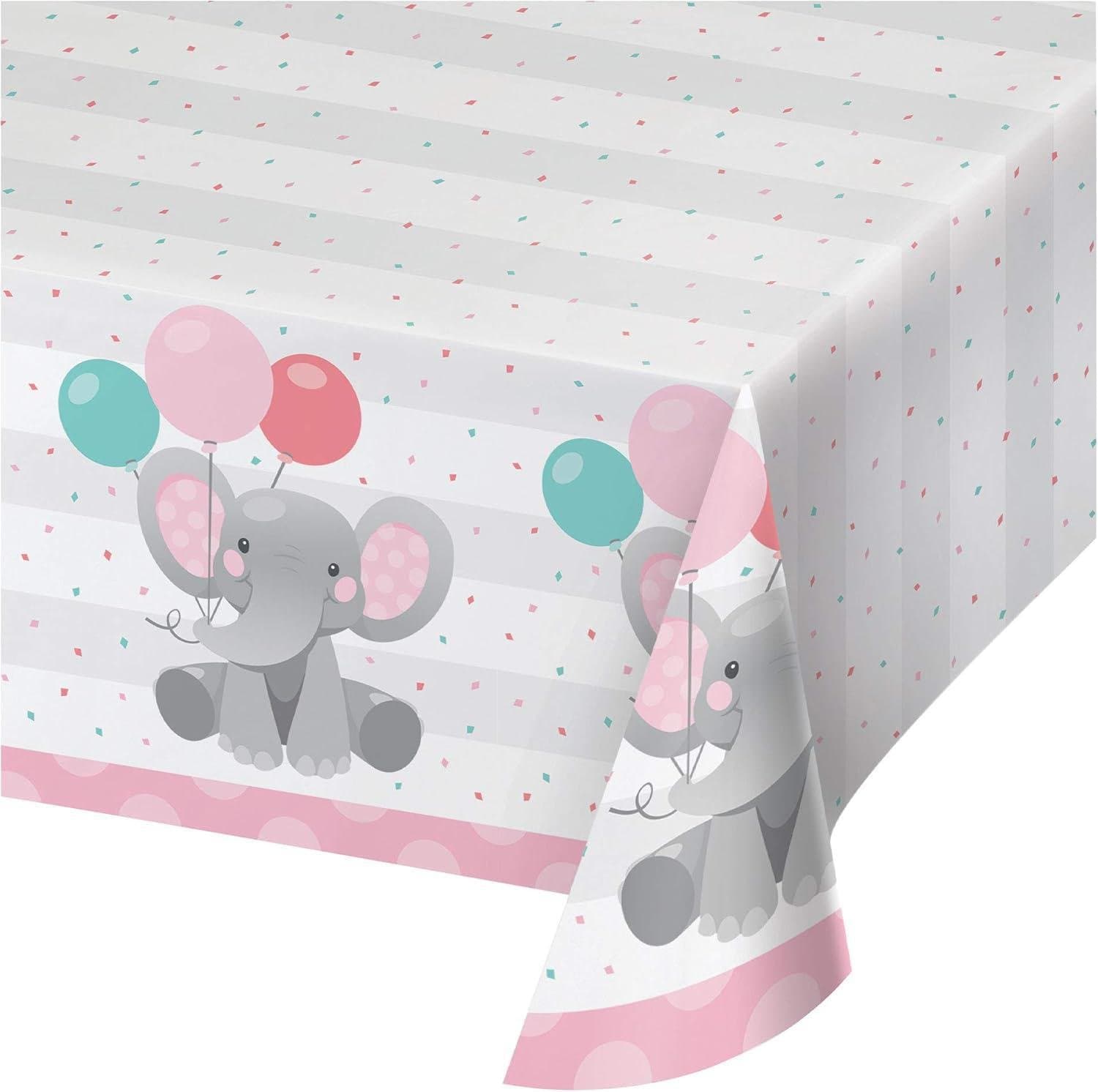 54"x84" Enchant Elephant Plastic Table Cover