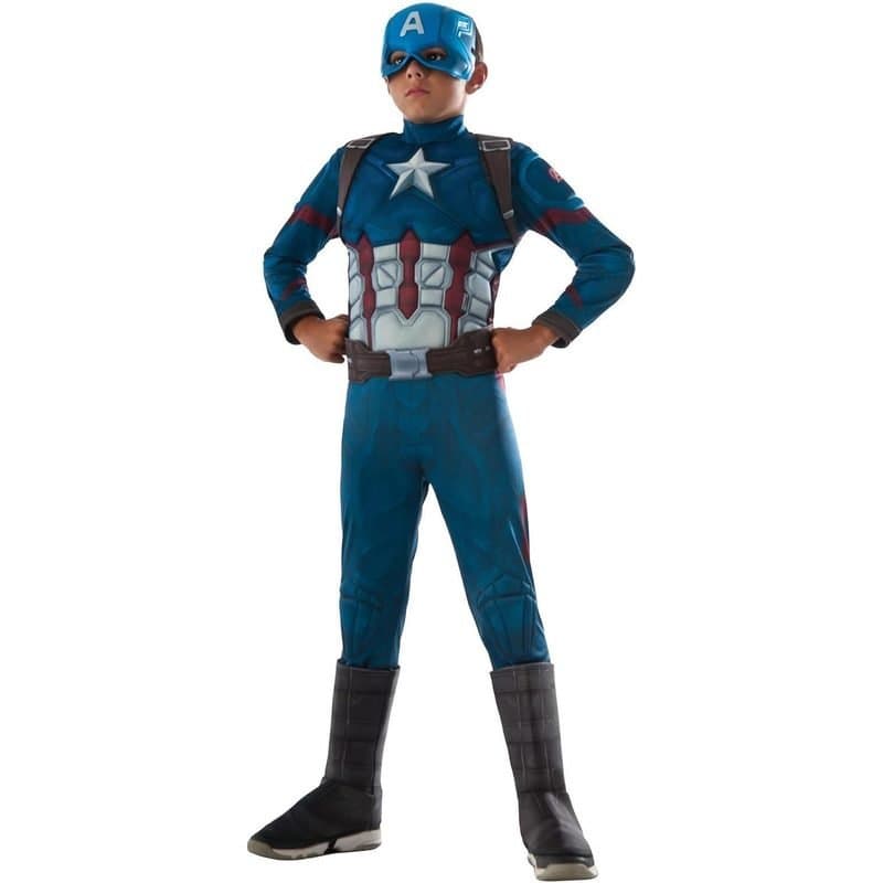 87 / Captain America Muscle - Kids Costume (Small, 3-4 Years)