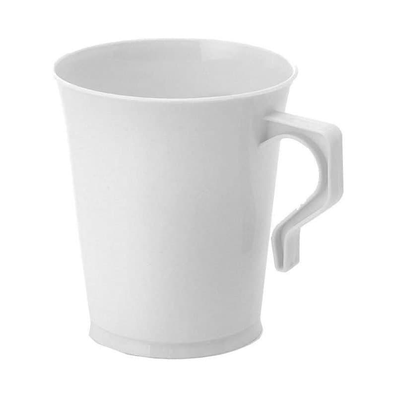 8oz White Coffee Mugs - 10ct