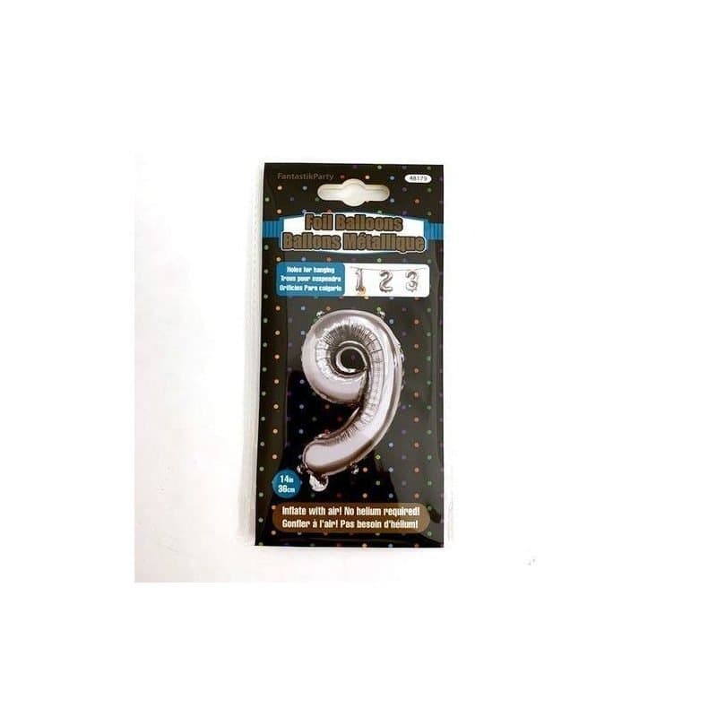 "9" 14" Silver Foil Air Filled