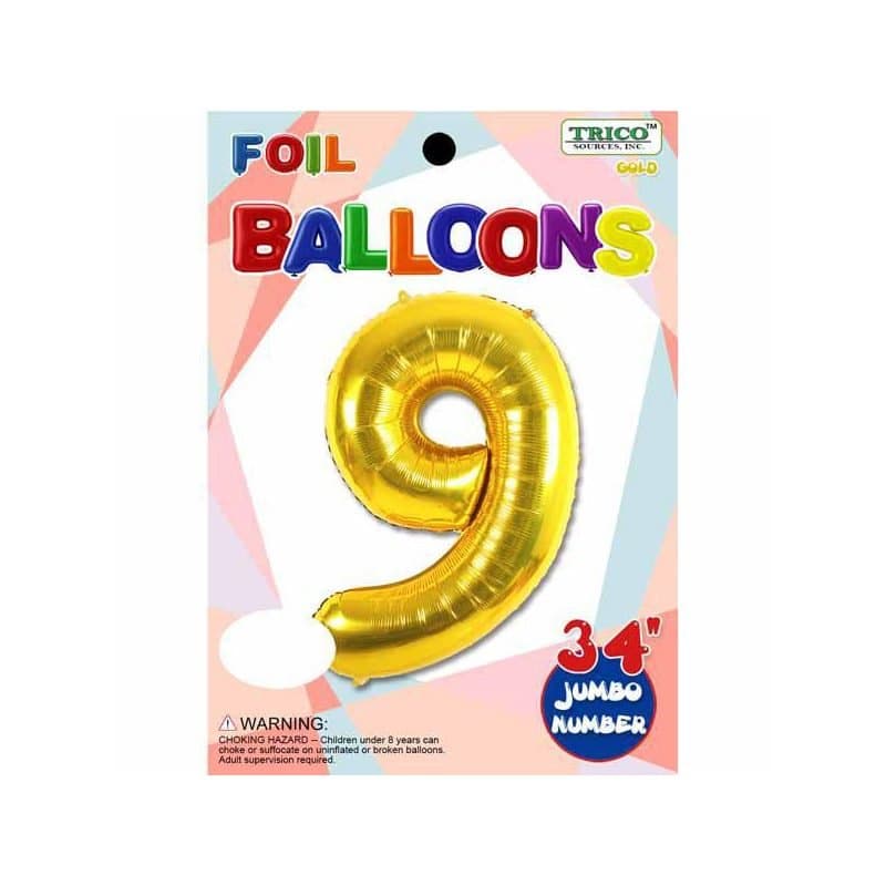 "9" 34" SS Gold Foil