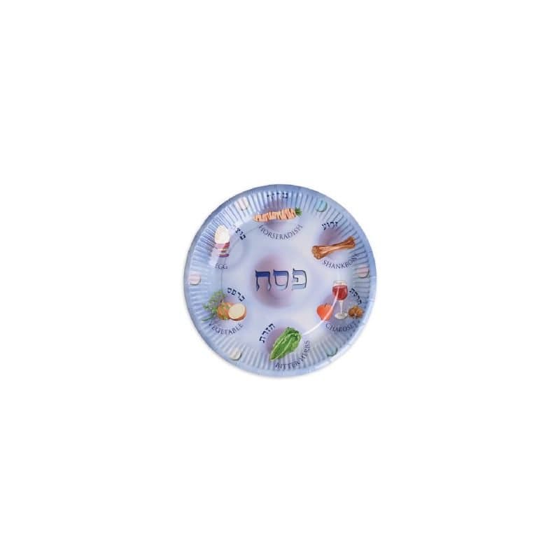 9" Passover Seder Paper Plates 12 ct