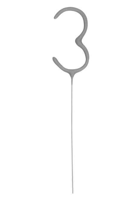 Numeral Sparkler - #3