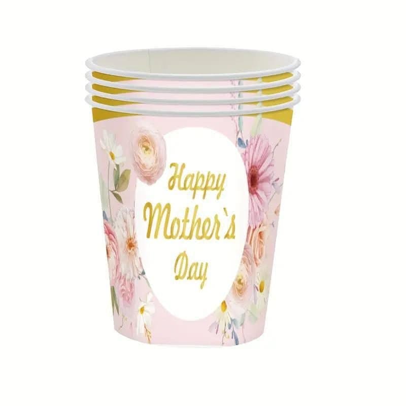 9oz Mothers Day Pink Roses Cups 12ct