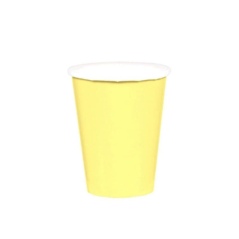 9oz Paper Cup Light Yellow 20 Pcs