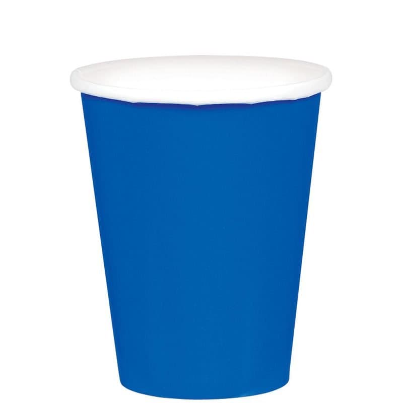 9oz Paper Cup - Royal Blue, 8ct.