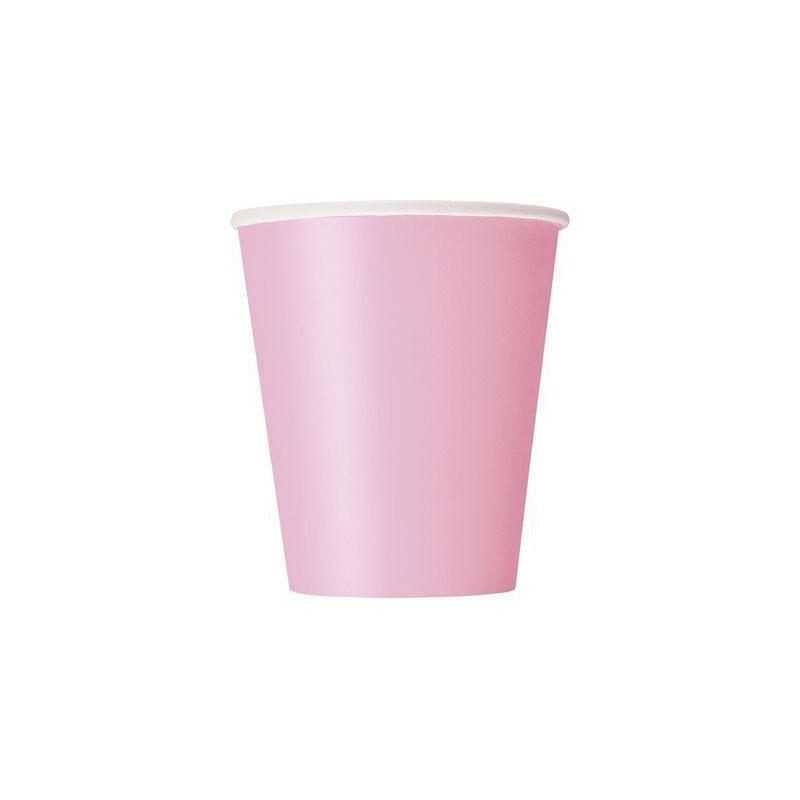 9oz Paper Cups Lovely Pink 14ct