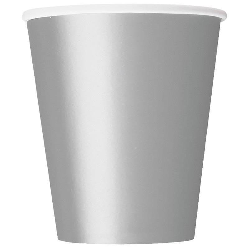 9oz Paper Cups Silver 8ct