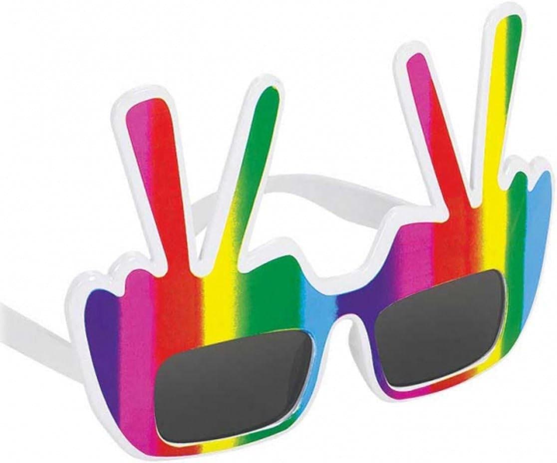 Groovy 60s Glasses - Rainbow