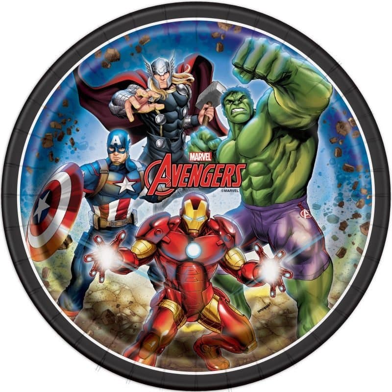 Avengers 9" Paper Plates 8ct