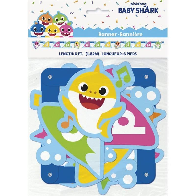 6ft Baby Shark Letter Banner
